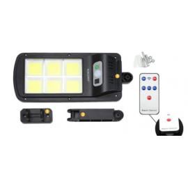 Güneş Enerjili Sokak Lambası Solar Bahçe Aydınlatma 3 Modlu 120 Cob Led